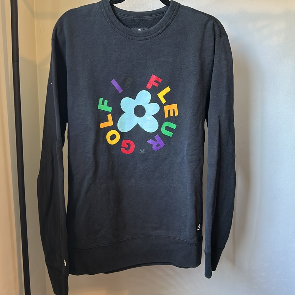 Tyler the Creator GOLF le Fleur Black Crewneck Sweatshirt - Picture 2 of 8